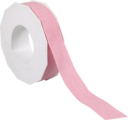 Lint | 25mm | 15m | katoen | roze