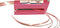 Lint splitter - kunststof - roze - 1 stuks