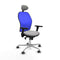 Piqueras y Crespo 3D086G1 - Bureaustoel - Verstelbare hoogte met armleuning - Lichtgrijs