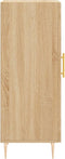 vidaXL - Dressoir - 34,5x34x90 - cm - bewerkt - hout - sonoma - eiken