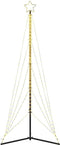 vidaXL LED-kerstboom 525 LEDs 302 cm warmwit