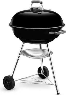 Weber Compact Kettle - Houtskoolbarbecue Ø 57 cm - Duurzaam en eenvoudig schoon te maken - Zwart