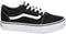 VANS WM Ward Platform (Canvas) Black/White -Maat 37