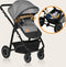 Lionelo Bianka - Kinderwagen 3 in 1 - incl. autostoel - 0-22kg - XXL - Buggy 3in1