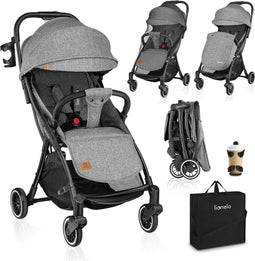 Lionelo Buggy Julie One - Kinderwagen Premium - Automatisch opvouwen - Wandelwagen tot 22 kg - Comfortabele zitje