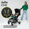 Lionelo Buggy Julie One - Kinderwagen Premium - Automatisch opvouwen - Wandelwagen tot 22 kg - Comfortabele zitje