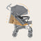 Lionelo Irma - Buggy - Wandelwagen- Lichte 7kg - tot 15 kg - Geveerde wielen - 360° - tot 5 jaar - Opbergmand - Verstelbare handgreep - Snel inklapsysteem - Compact formaat