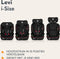 Lionelo Levi - i-Size Autostoeltje - Groep 1-2-3 - 5-punts gordel - 76-150cm 9-36kg - Memory Foam - Versterkte hoofdsteun