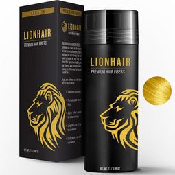 LIONHAIR® Haarpoeder Premium Keratine Haarvezels - Verbergt Haaruitval In Seconden - Volume Poeder Voor Mannen & Vrouwen – 27gr – LICHT BLOND