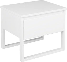 Beliani GIULIA - Bijzettafel - Wit - Dennenhout