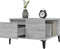 vidaXL - Salontafel - 55x55x36,5 - cm - bewerkt - hout - grijs - sonoma - eikenkleurig