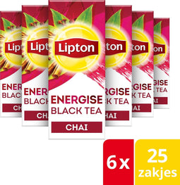 Lipton Feel Good Selection Chai Thee - 6 x 25 zakjes - Voordeelverpakking