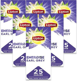 Lipton Feel Good Selection Earl Grey - Zwarte Thee Earl Grey - 6 x 25 theezakjes - voordeelverpakking