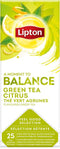Lipton Feel Good Selection Green Tea Citrus - Groene Thee Citrus - 6 x 25 theezakjes - voordeelverpakking