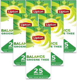 Lipton Feel Good Selection Green Tea - Groene Thee - 6 x 25 theezakjes - voordeelverpakking