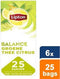 Lipton Feel Good Selection Green Tea - Groene Thee - 6 x 25 theezakjes - voordeelverpakking