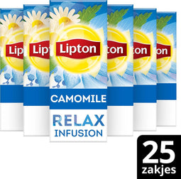 Lipton Feel Good Selection Kamille Thee - 6 x 25 zakjes - Voordeelverpakking
