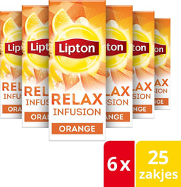 Lipton Feel Good Selection Thee Sinaasappel, Kaneel & Spice - 6 x 25 zakjes