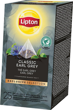 Lipton thee | Earl Grey | Exclusive Selection | doos van 25 zakjes