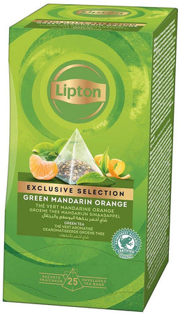 Lipton - Thee lipton exclusive groene thee mandarijn sinaas