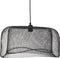 PTMD Belton Ronde Hanglamp Mesh - 59 x 46 x 27 cm - Ijzer - Zwart