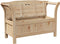 vidaXL - Tuinopslagbank - 119x76x44 - cm - Massief - Grenenhout