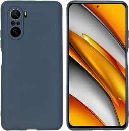 iMoshion Hoesje Geschikt voor Xiaomi Poco F3 Hoesje Siliconen - iMoshion Color Backcover - Donkerblauw
