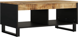 vidaXL - Salontafel - 90x50x40 - cm - massief - mangohout