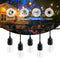 SHINE - LED Lichtsnoer buiten - 12 lampen - 8,5 meter - Waterdicht IP65 - Afstandsbediening