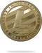 Litecoin munt goud - cryptotoken - fysieke munt