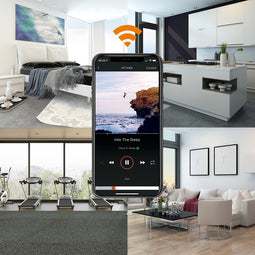 Lithe Audio Pro Series IP44 Badkamer Wi-Fi Plafondluidspreker - Zwart (Enkel)