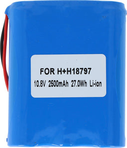 Lithium ion accu geschikt voor Heim & Haus 18797 10,8 volt 2500mAh, met AMP aansluiting