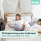 Litollo® Zwangerschapskussen (J-vorm) - Zijslaapkussen - Voedingskussen - Lichaamskussen - Body pillow - 145cm - Afneembare hoes - Grijs