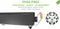 Little Balance 8741 - XL Teppanyaki bakplaat/grillplaat - 1800 Watt - 70 x 23 cm - PFAS vrij - 8 personen