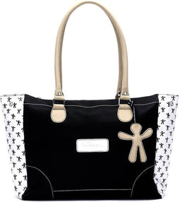 Little Company LCT Twist Shoulder Bag Luiertas - Zwart, Zand, Wit