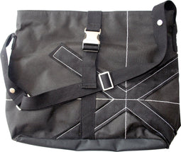 Little Company Messenger Luiertas - zwart met kruis