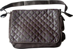 Little CompanyChoo Chiq Messenger Luiertas - Zwart / paarse stiksel
