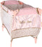 Little Diva Opvouwbare Poppenbedje 41x28x12 cm Roze/Goud