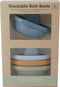 Little Dutch Bad Bootjes Blauw - Badspeeltjes - 4 kleuren - Opstapelen - Vanaf 18 maanden