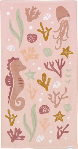 Little Dutch badlaken - strandlaken Ocean Dreams Roze 60x120cm