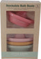 Little Dutch badspeelgoed stapelbare badbootjes Pink