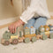 Little Dutch - Blokkentrein Tractor FSC - Little Farm