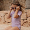 Little Dutch kinderzonnebril flower mauve - bloemvormig model - mauve - sunglasses - zonnebril - bloem