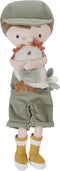 Little Dutch - Knuffelpop Boer Jim met kip – 35 cm