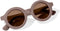 Little Dutch Zonnebril Rond Mauve