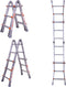Little Jumbo Waku Model 0 Telescopische vouwladder - max. werkhoogte 3.48m - 4x3 sporten