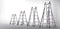 Little Jumbo Waku Model 0 Telescopische vouwladder - max. werkhoogte 3.48m - 4x3 sporten