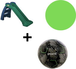 Little Tikes Glijbaan First Slide New Color + Voetbal Sportx Bal Grey-Black 330-350