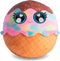 Littlie Biggies Foodies Ice Cream - opblaasbare pluchen knuffelbal