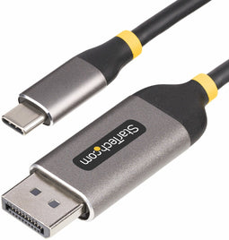 Startech.com 3m USB-C naar DisplayPort Adapter Kabel - 8K 60Hz 4K 144Hz HDR10 - Grijs Zwart